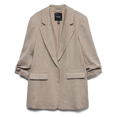 VERO MODA Female Blazer VMFRIDA Blazer, Silver mink/detalj: as cut 11, 34 VERO MODA Female Blazer VMFRIDA Blazer, Silver mink/detalj: as cut 11, 34