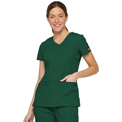 Dickies Dam flera lappfickor medicinska skrubbar skjorta, Jägare, XL Dickies Dam flera lappfickor medicinska skrubbar skjorta, Jägare, XL