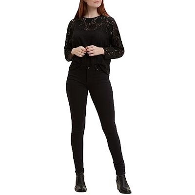 Levi's dam 711 Skinny Jeans , Svart (svart sheen 0052), 23W / 32L Levi's dam 711 Skinny Jeans , Svart (svart sheen 0052), 23W / 32L