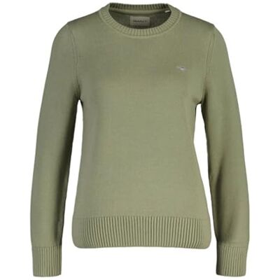GANT Classic bomull C-hals, Faded Sage, XXL GANT Classic bomull C-hals, Faded Sage, XXL