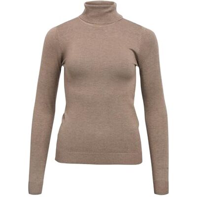 Object Objthess L/S polotröja stickad tröja Noos, Morel, L Object Objthess L/S polotröja stickad tröja Noos, Morel, L