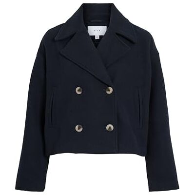 Vila Vikamina L/S V-halsjacka – Noos, marinblå blazer, numeric_34 Vila Vikamina L/S V-halsjacka – Noos, marinblå blazer, numeric_34