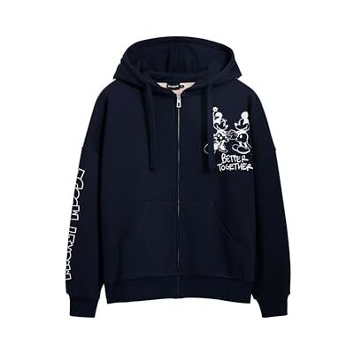 Desigual Sweat_Better Together_Mick, 5000 Navy, M, Blå, M Desigual Sweat_Better Together_Mick, 5000 Navy, M, Blå, M