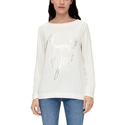 s.Oliver dam t-shirt långärmad vit 46, Vit, 46 s.Oliver dam t-shirt långärmad vit 46, Vit, 46