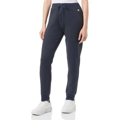 Champion kvinnors Legacy Basics W-Light Powerblend fleece ribbad manschett träningsbyxor, marinblå, M Champion kvinnors Legacy Basics W-Light Powerblend fleece ribbad manschett träningsbyxor, marinblå, M