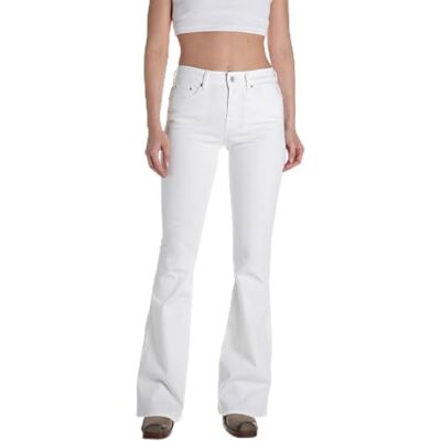 Replay dam flare fit jeans joella, 100 naturlig vit, 25W / 30L Replay dam flare fit jeans joella, 100 naturlig vit, 25W / 30L