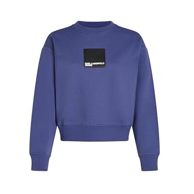 KARL LAGERFELD JEANS , Dam, Box Logo Sweat, Regular Fit, Blå, XS KARL LAGERFELD JEANS , Dam, Box Logo Sweat, Regular Fit, Blå, XS