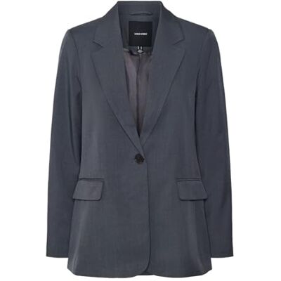 VERO MODA dam Vmrita Ls Loose Noos Blazer, asfalt, M VERO MODA dam Vmrita Ls Loose Noos Blazer, asfalt, M