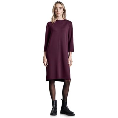 Street One Knälång T-shirt klänning, Mulberry Red, 44 Street One Knälång T-shirt klänning, Mulberry Red, 44