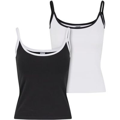 Urban Classics dam-t-shirt 95% bomull, 5% elastan svart/vit + svart 3XL, Svart/vit + vit/svart, 3XL Urban Classics dam-t-shirt 95% bomull, 5% elastan svart/vit + svart 3XL, Svart/vit + vit/svart, 3XL