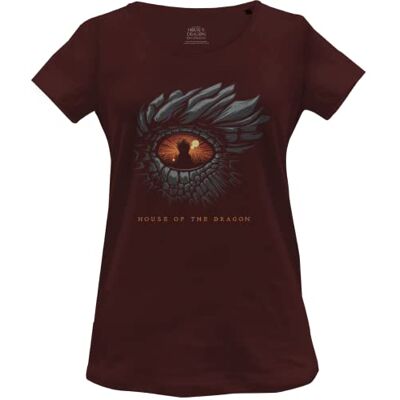 Dragon WOHOFTDTS002 T-shirt, burgundy, M dam, Burgundy, M Dragon WOHOFTDTS002 T-shirt, burgundy, M dam, Burgundy, M