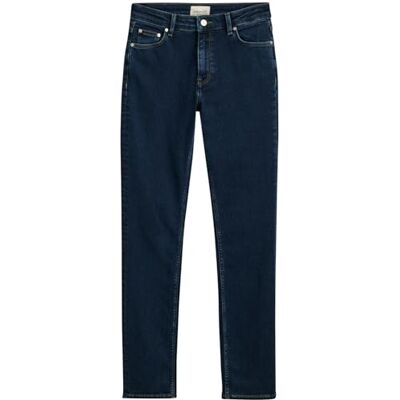 GANT Slim Superstretchjeans för kvinnor, mörkblå broken in, standard, Mörkblå trasig, 25W x 32L GANT Slim Superstretchjeans för kvinnor, mörkblå broken in, standard, Mörkblå trasig, 25W x 32L