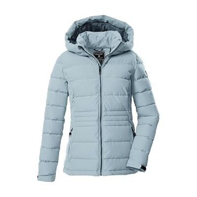 Killtec dam quiltad jacka/jacka i dunlook med huva KOW 10 WMN QLTD JCKT, ljus isblå, 38, 43302-000 Killtec dam quiltad jacka/jacka i dunlook med huva KOW 10 WMN QLTD JCKT, ljus isblå, 38, 43302-000