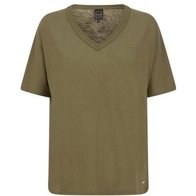 Geox Woman W T-shirt, brinnande oliv_XL, Bränd oliv, XL Geox Woman W T-shirt, brinnande oliv_XL, Bränd oliv, XL