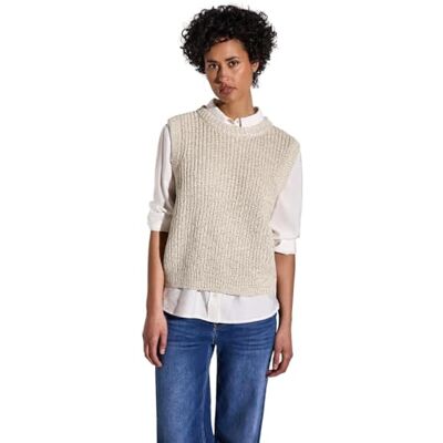 Street One stickad topp, Sheer Beige Mel., 44 Street One stickad topp, Sheer Beige Mel., 44