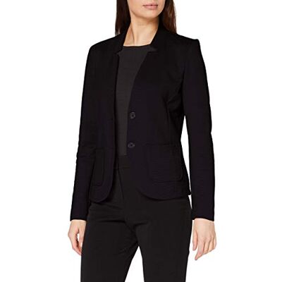 TOM TAILOR Damer kavaj med struktur 1021199, 14482 Deep Black, M TOM TAILOR Damer kavaj med struktur 1021199, 14482 Deep Black, M