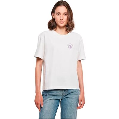 Tee dam-t-shirt, Chase Your Dreams, t-shirt, avslappnad t-shirt med ryggtryck, 100% bomull, storlekar XS – 5XL, Vit, S Tee dam-t-shirt, Chase Your Dreams, t-shirt, avslappnad t-shirt med ryggtryck, 100% bomull, storlekar XS – 5XL, Vit, S