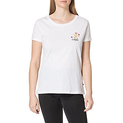 LTB Jeans Damer Lopila T-shirt, Vit 100, L LTB Jeans Damer Lopila T-shirt, Vit 100, L