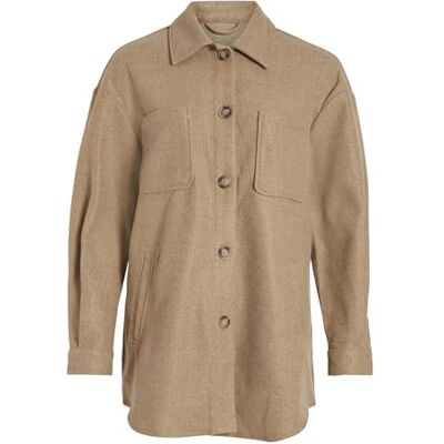 Vila Vikimmi damskjorta L/S Jacka-Noos, Tigeröga, M Vila Vikimmi damskjorta L/S Jacka-Noos, Tigeröga, M
