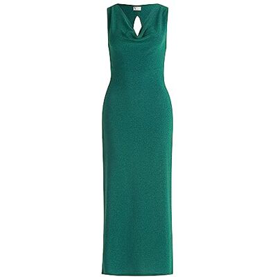 Vera Mont bodycon-klänning för kvinnor med lurex tråd, Mörkgrön/grön, 44 Vera Mont bodycon-klänning för kvinnor med lurex tråd, Mörkgrön/grön, 44