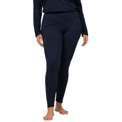 Ulla Popken Funktionella leggings för kvinnor, snabbtorkande, elastiskt midjebyxor, marinblå, 42/44, marinblå, 42/44 SE Ulla Popken Funktionella leggings för kvinnor, snabbtorkande, elastiskt midjebyxor, marinblå, 42/44, marinblå, 42/44 SE