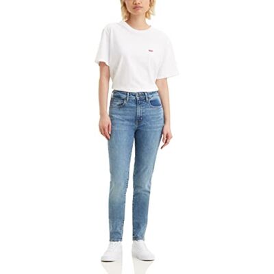Levi's dam Jeans 721 High Rise Skinny, Medium Indigo Worn in, 23W / 30L Levi's dam Jeans 721 High Rise Skinny, Medium Indigo Worn in, 23W / 30L