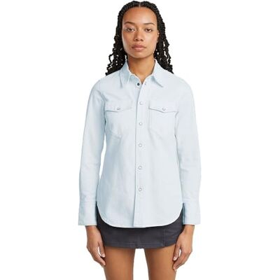 G-STAR RAW G-STAR Damtröja med smal västerländsk, Blå (Beached Faded Seasalt D24343-d539-h123), M G-STAR RAW G-STAR Damtröja med smal västerländsk, Blå (Beached Faded Seasalt D24343-d539-h123), M