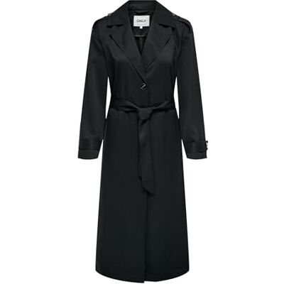 ONLY Kvinnlig trenchcoat ONLLINE trenchcoat, svart, M ONLY Kvinnlig trenchcoat ONLLINE trenchcoat, svart, M