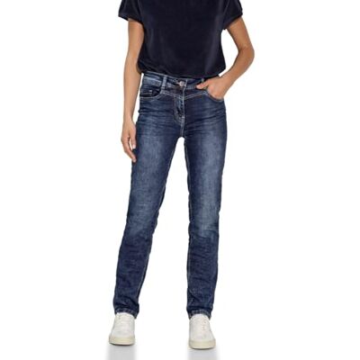 Cecil Damen B378077 Jeans Slim Fit, mid Blue wash, 26W x 30L Cecil Damen B378077 Jeans Slim Fit, mid Blue wash, 26W x 30L