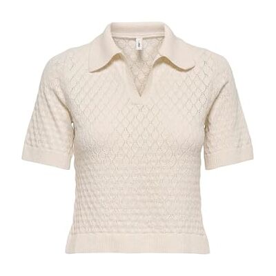 ONLY Onlcosima Ss Structure Polo Knt Nca, Björk, L ONLY Onlcosima Ss Structure Polo Knt Nca, Björk, L