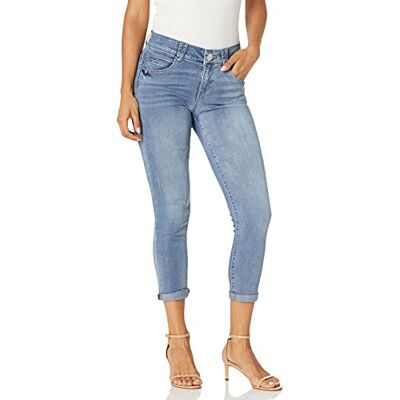 Democracy Petite Ab Solution Crop Jeans för kvinnor Democracy Petite Ab Solution Crop Jeans för kvinnor