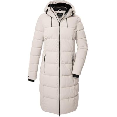Killtec KOW 56 WMN QLTD CT dam dunlook quiltad funktionell kappa med huva vit sand 40 41810-000 Killtec KOW 56 WMN QLTD CT dam dunlook quiltad funktionell kappa med huva vit sand 40 41810-000
