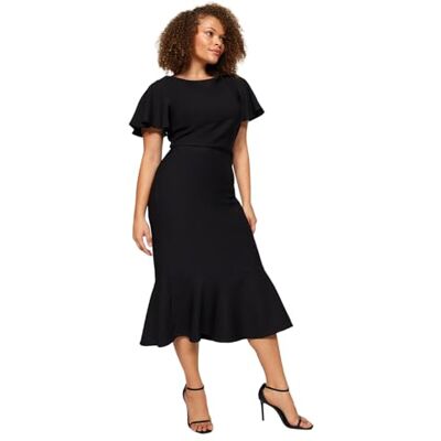 Trendyol Curve Plus Size Klänning Svart, Svart, 42 Trendyol Curve Plus Size Klänning Svart, Svart, 42
