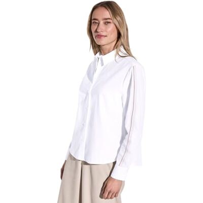 Street One skjortblus med tapetail, Vit, 46 Street One skjortblus med tapetail, Vit, 46