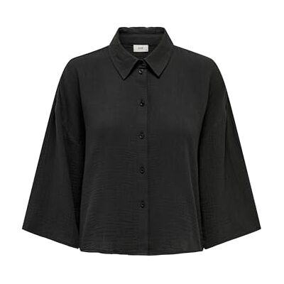 JDY THEIS 3/4 crop skjorta WVN dia NOOS, fantom, M JDY THEIS 3/4 crop skjorta WVN dia NOOS, fantom, M