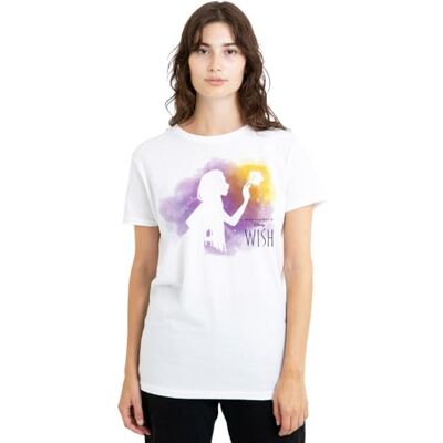 Disney mandarin creative ltd Wish akvarell stjärna dam t-shirt, vit, liten, Vitt, S Disney mandarin creative ltd Wish akvarell stjärna dam t-shirt, vit, liten, Vitt, S