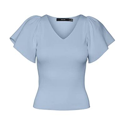 VERO MODA Kvinnlig T-shirt VMGINNY tröja, Skyway, M VERO MODA Kvinnlig T-shirt VMGINNY tröja, Skyway, M