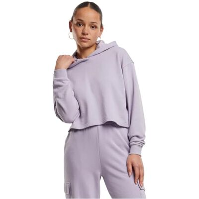 Urban Classics Dam Ladies Oversized Cropped Light Terry Hoodie Hoodie, dustylilac, M Urban Classics Dam Ladies Oversized Cropped Light Terry Hoodie Hoodie, dustylilac, M