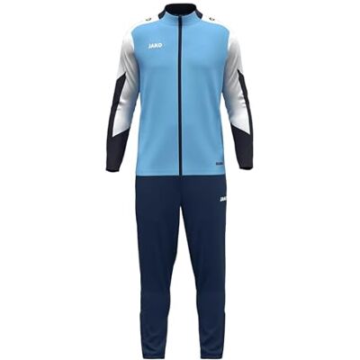 JAKO Unisex polyesterdräkt Dynamisk, skyblå/vit/marinblå, M JAKO Unisex polyesterdräkt Dynamisk, skyblå/vit/marinblå, M