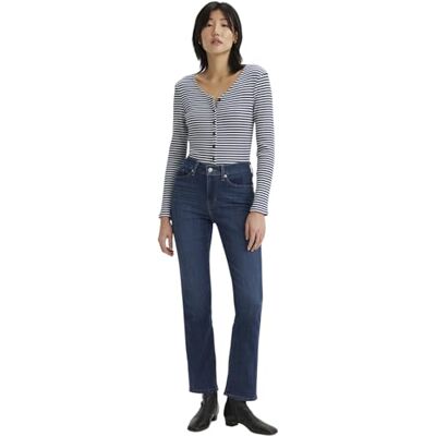 Levi's Klassiska raka jeans för kvinnor, Lapis Dark Horse, 28W / 32L Levi's Klassiska raka jeans för kvinnor, Lapis Dark Horse, 28W / 32L