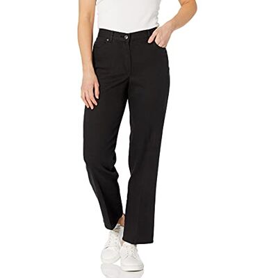 RUBY RD. Rubin Rd. Kvinnors liten och klassisk denim jeans med platt framsida RUBY RD. Rubin Rd. Kvinnors liten och klassisk denim jeans med platt framsida