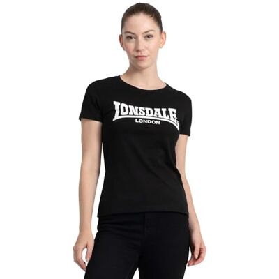 Lonsdale Cartmel T-shirt för kvinnor, svart, XXL Lonsdale Cartmel T-shirt för kvinnor, svart, XXL