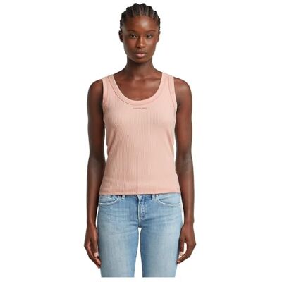 G-STAR RAW G-STAR Dam Slim Rib Tank Top Wmn T-shirt, Rosa (flytande rosa D26065-d253-1628), S G-STAR RAW G-STAR Dam Slim Rib Tank Top Wmn T-shirt, Rosa (flytande rosa D26065-d253-1628), S