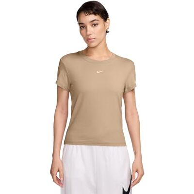 NIKE dam W Nsw Nk Chll Knt Md Crp Kortärmad t-shirt NIKE dam W Nsw Nk Chll Knt Md Crp Kortärmad t-shirt