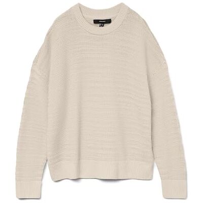 VERO MODA Vmcalla Ls O-hals tröja Noos, Björk, XL VERO MODA Vmcalla Ls O-hals tröja Noos, Björk, XL