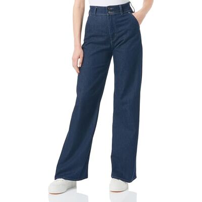 s.Oliver Sales GmbH & Co. KG/ Damjeans byxor breda ben jeans byxor breda ben, blå, 34W x 34L s.Oliver Sales GmbH & Co. KG/ Damjeans byxor breda ben jeans byxor breda ben, blå, 34W x 34L