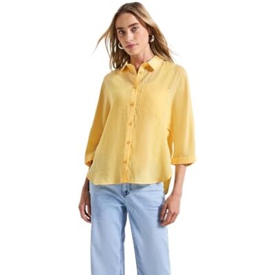 Street One Dolman skjorta för kvinnor, Buttercream Yellow, 44 Street One Dolman skjorta för kvinnor, Buttercream Yellow, 44