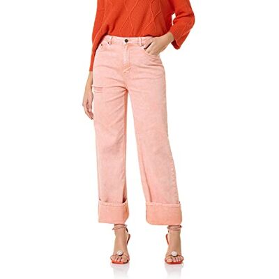 Goldenpoint Straight Acid Washed Leggings för kvinnor, Röd, M Goldenpoint Straight Acid Washed Leggings för kvinnor, Röd, M