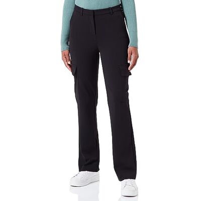 VERO MODA Bestseller A/S Dam VMZAMIRA MR rak cargobyxa GA NOOS byxor, svart, L/30, Schwarz, (L) W x 30L VERO MODA Bestseller A/S Dam VMZAMIRA MR rak cargobyxa GA NOOS byxor, svart, L/30, Schwarz, (L) W x 30L