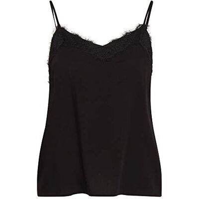 Mavi Damer spetsdetalj blus blus, svart, L Mavi Damer spetsdetalj blus blus, svart, L